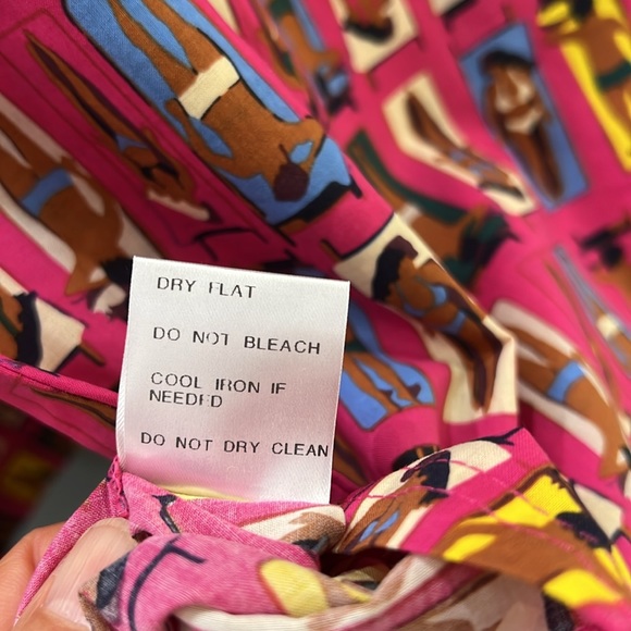 NWT{Tracy Negoshian}Sz L Pink Sunbathers Swimsuit Coverup - Picture 8 of 8